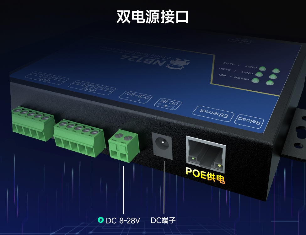 poe供電串口服務器
